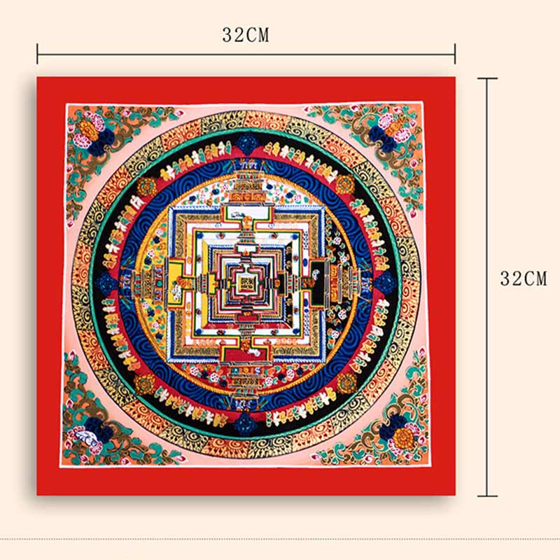Pittura tibetana fatta a mano Thangka Mandala Blind Box Motivo colore casuale