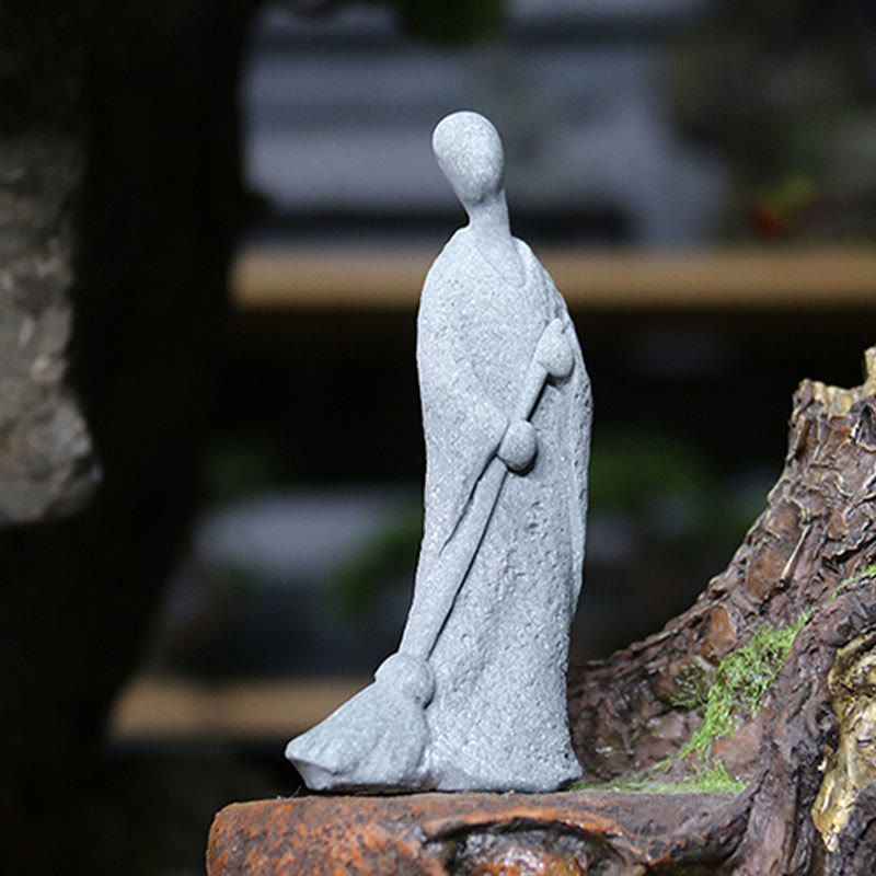Buddha Stones Meditazione Buddha Monaco Serenità Decorazione della casa - Buddha monaco che si estende 4,5*2,6*10,3 cm - image 16