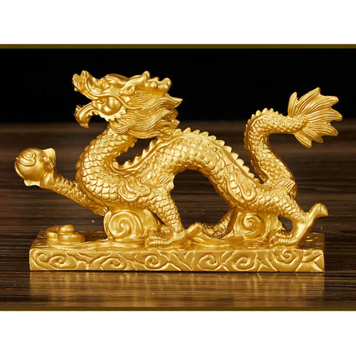 Buddha Stones Feng Shui Drago Nuvola di buon auspicio Ricchezza Fortuna Decorazione
