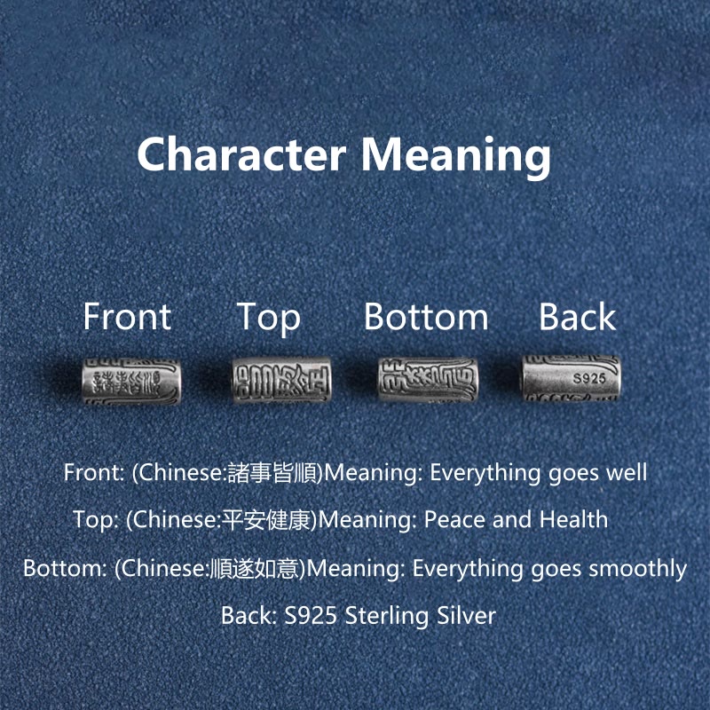 Buddha Stones Bracciale Cavigliera in Argento Sterling 925 Fatto a Mano Tutto Va Bene Design Protezione Forza - image 28