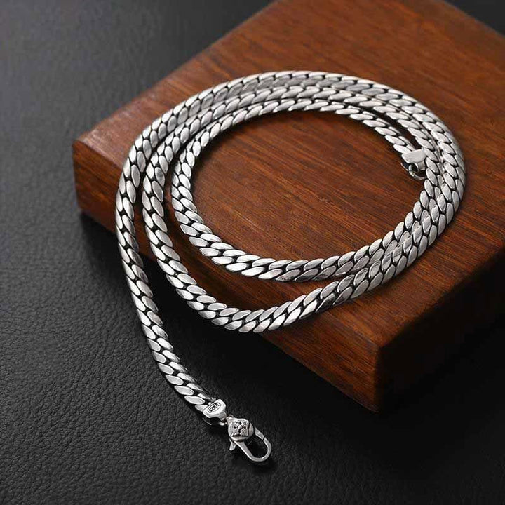 Buddha Stones Doppio Dorje Vajra Forza Punk Catena di Rame Bracciale Collana