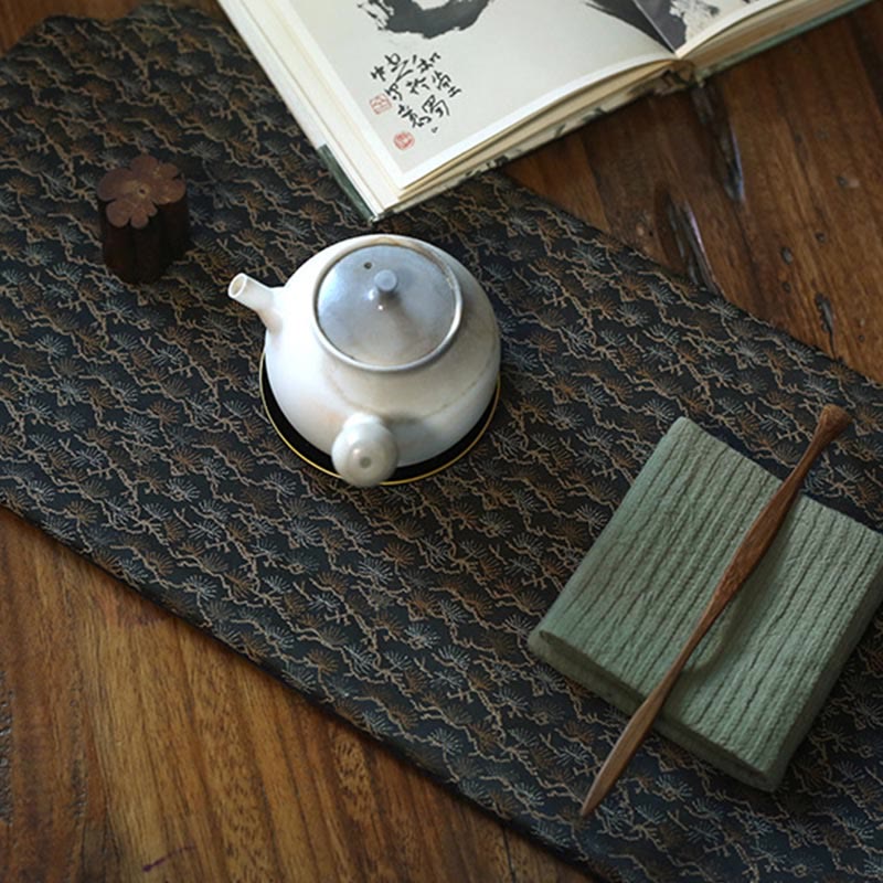 Elegante sottobicchiere per tazza da tè con motivo broccato floreale