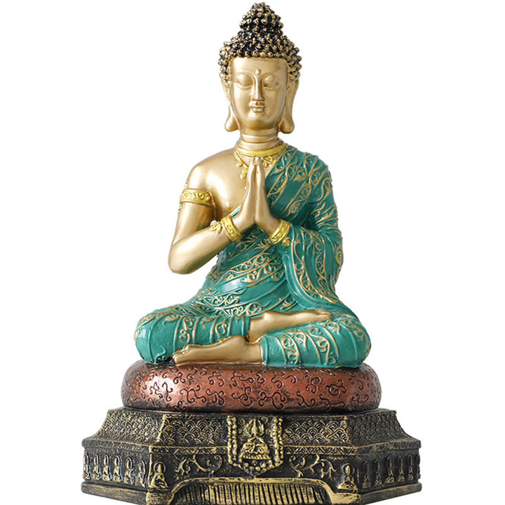 Buddha Stones Statua in resina della compassione del Buddha Decorazione