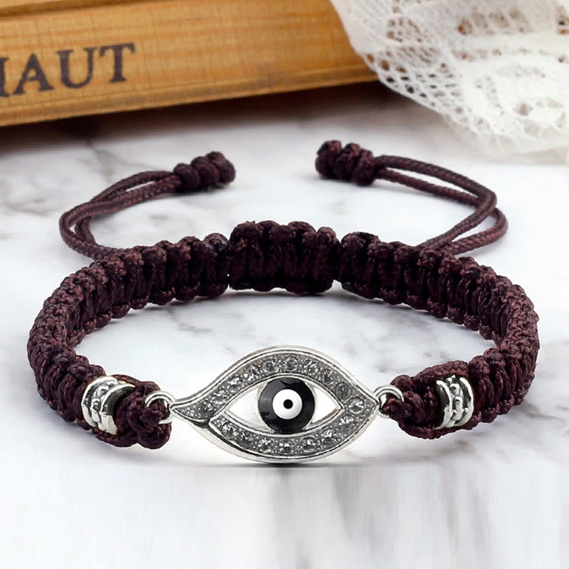 Braccialetto di corda Buddha Stones Evil Eye Keep Away Evil Spirits