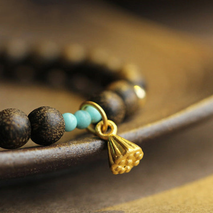Bracciale Buddha Stones Agarwood Lotus Strength