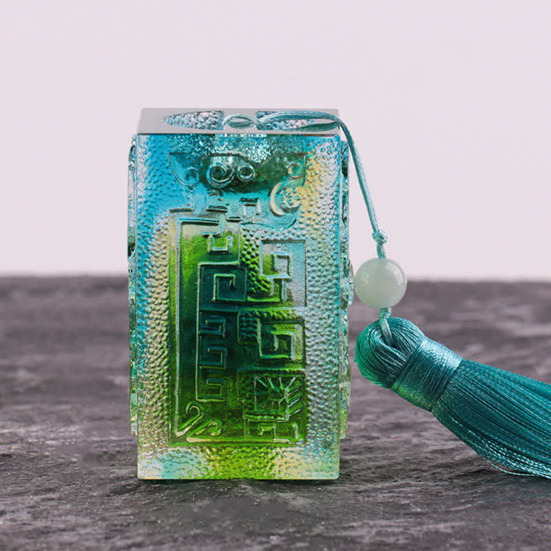 Buddha Stones Feng Shui Cristallo Liuli fatto a mano Pezzo d'arte Decorazione per la casa e l'ufficio - image 11