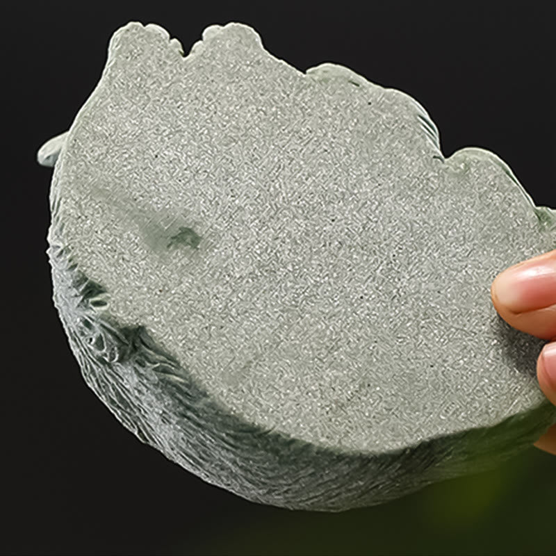 Buddha Stones Piccola volpe a nove code Protezione Casa Tè Animale domestico Figurina Decorazione