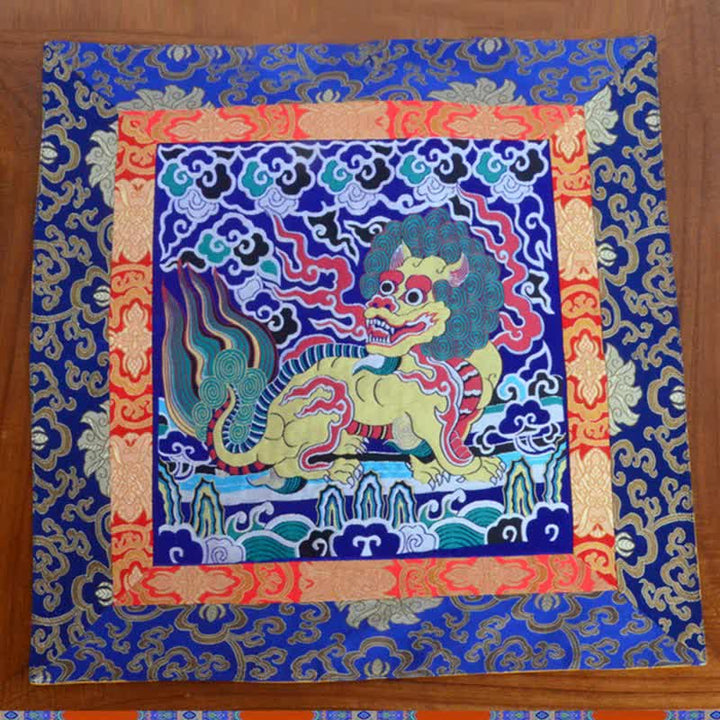 Tappetino per altare di preghiera Fengshui Kirin, tappetino per meditazione curativa, simbolo di buon auspicio