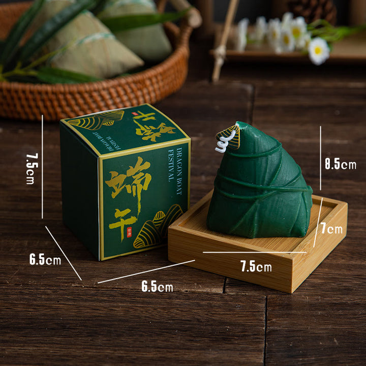 Buddha Stones Dragon Boat Festival Zongzi Modello Candela Profumata Regalo Per Famiglia Amici
