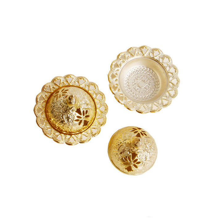 Mini bruciatore di incenso per meditazione Tibetan Gold