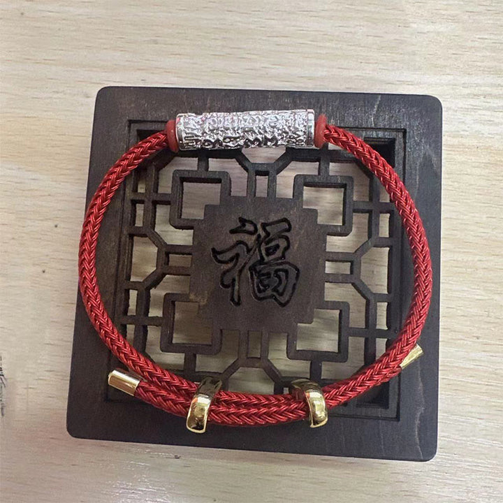 Braccialetto intrecciato con protezione in corda Tai Sui fatto a mano in Tibet , Buddha Stones