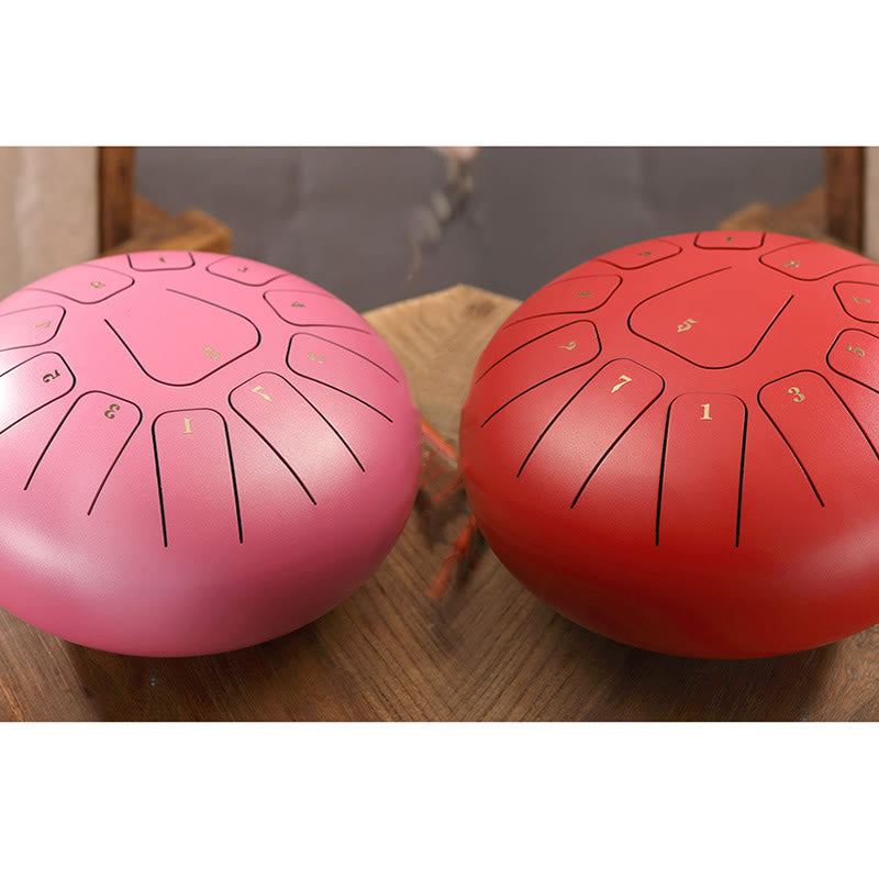 Buddha Stones Steel Tongue Drum Sound Healing Mindfulness Meditazione Yoga Drum Kit 11 Note 8 Pollici - image 23