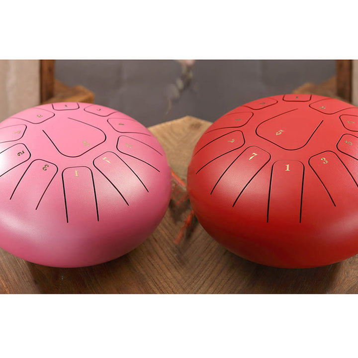 Buddha Stones Steel Tongue Drum Sound Healing Mindfulness Meditazione Yoga Drum Kit 11 Note 8 Pollici - image 23
