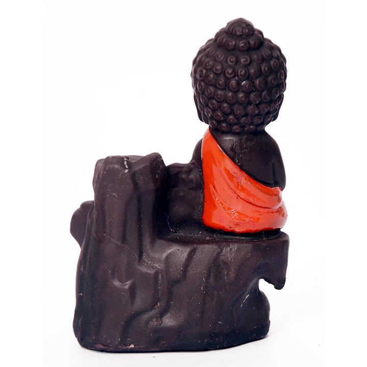 Buddha Stones Backflow Fumo Fontana Ceramica Benedizione Bruciatore Incenso Decorazione