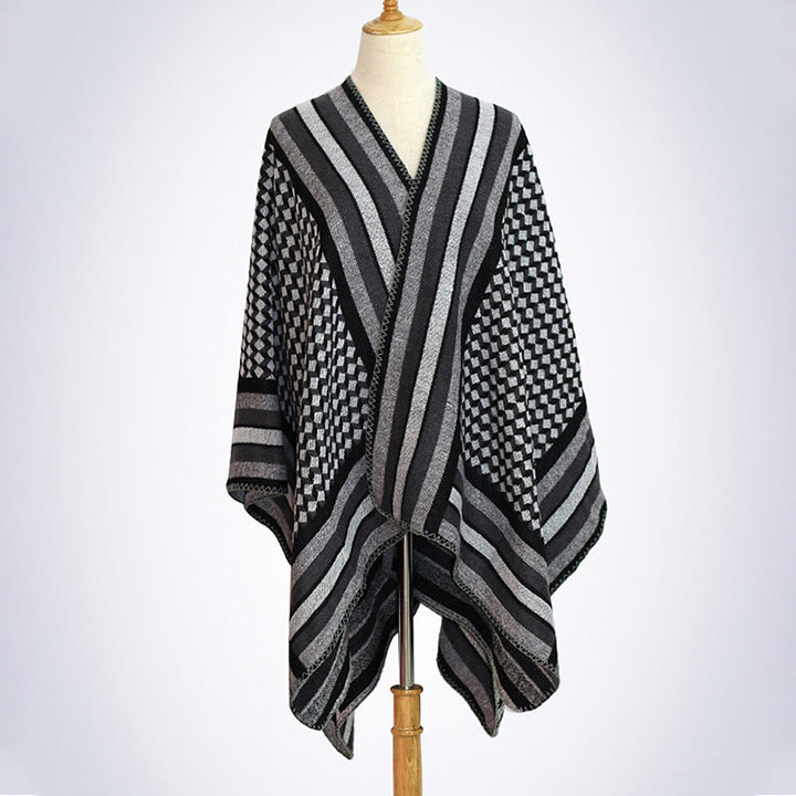 Scialle tibetano con Buddha Stones , modello classico, caldo e accogliente, da viaggio, invernale - image 26