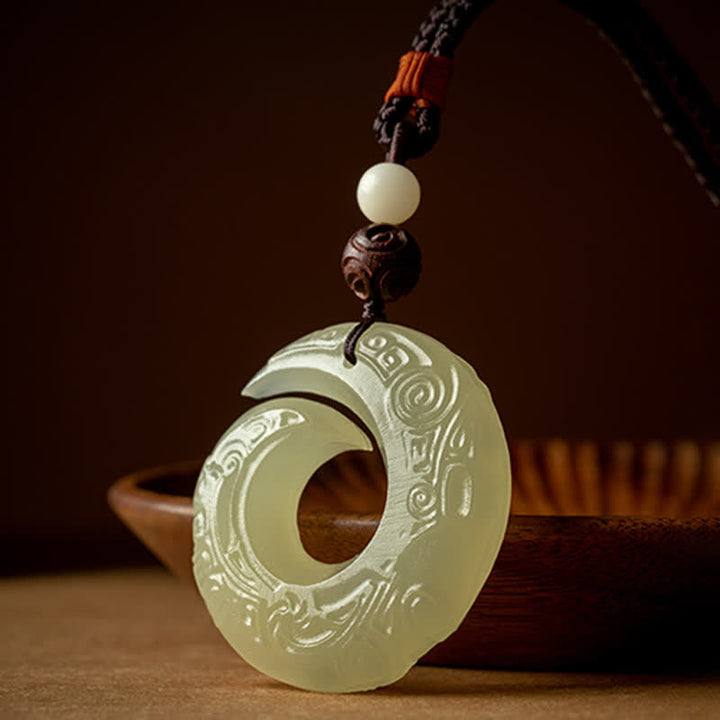 Collana con Buddha Stones, ciondolo in pietra di pace, ciondolo in pietra di giada, ciondolo in pietra di sandalo rosso, ciondolo in pietra di cinabro, ciondolo in pietra di agata, ciondolo in pietra di fortuna