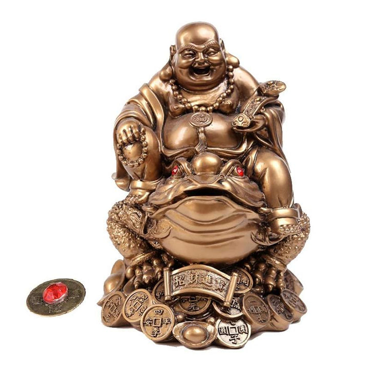 Decorazione ornamentale FengShui Maitreya Toad - Bronzo - image 0
