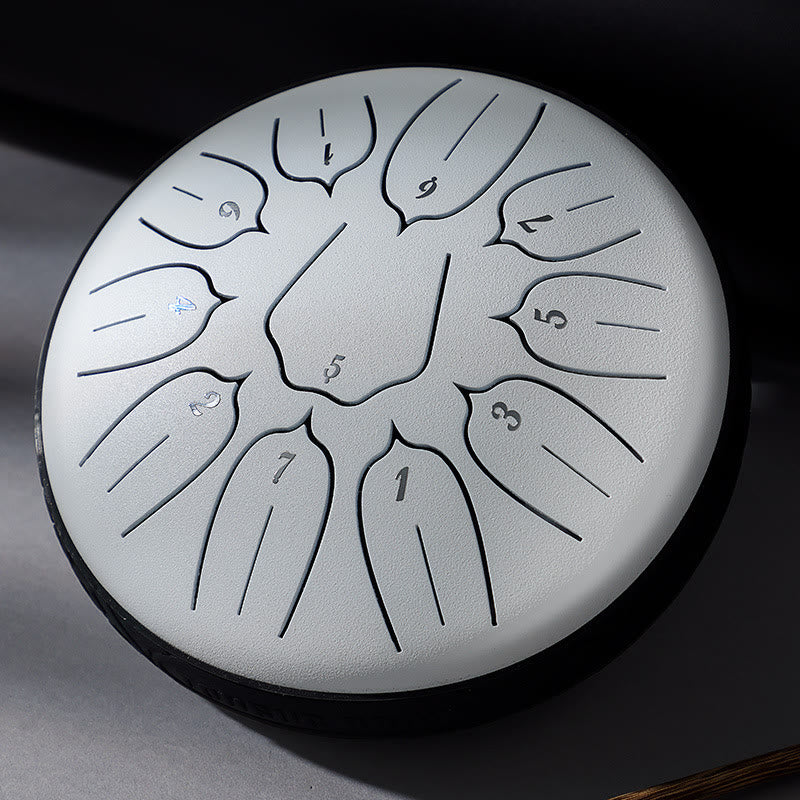 Buddha Stones Steel Tongue Drum Sound Healing Meditazione Yoga Lotus Drum Kit 11 Note 6 Pollici