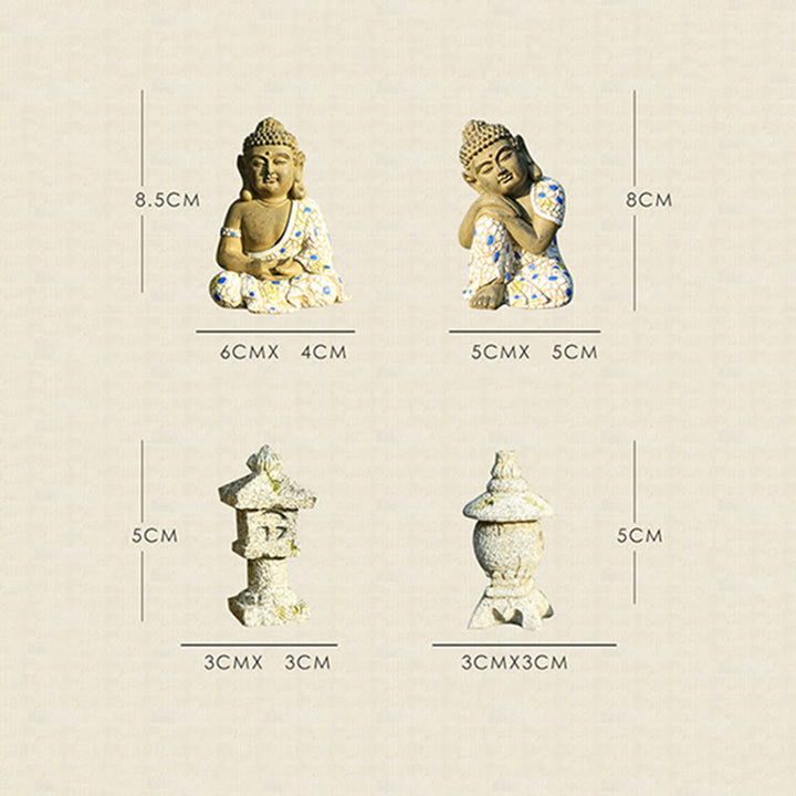 Statua in resina di Buddha Zen in meditazione, decorazione per la casa