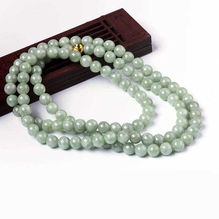 Bracciale Mala della fortuna in giada con 108 perle - image 8