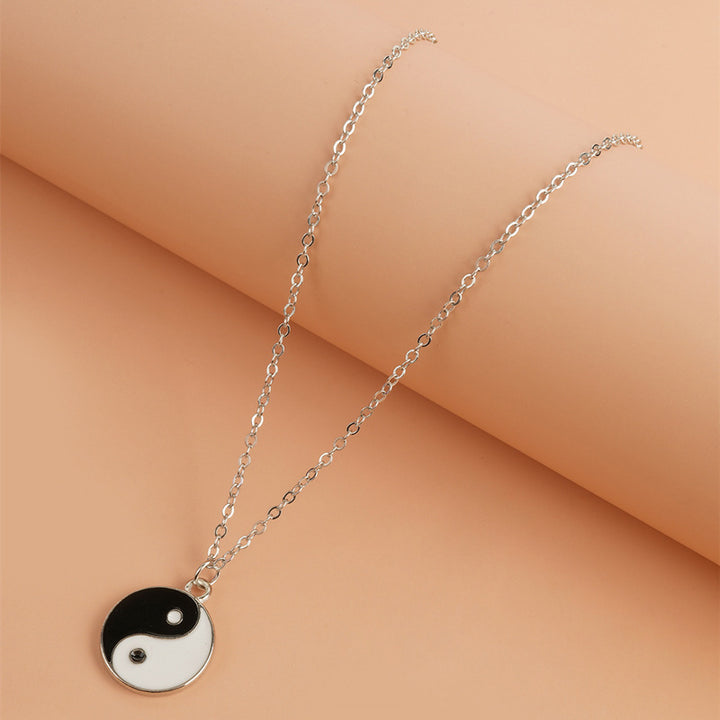Buddha Stones Collana con ciondolo Yin Yang Armonia Equilibrio 2 pezzi - image 1