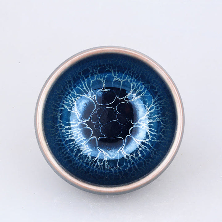 Buddha Stones fatte a mano Medusa Drago Scaglie Modello Cinese Jianzhan Tazza da Tè in Ceramica Tenmoku Kung Fu Tazza da Tè