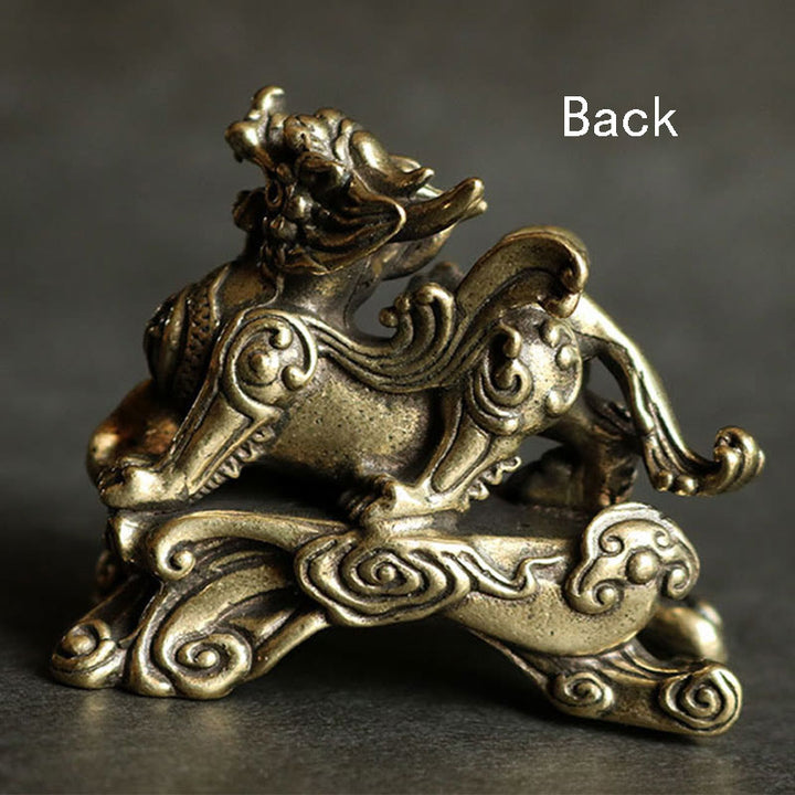 Buddha Stones fatte a mano FengShui PiXiu Rame Ricchezza Fortuna Decorazione - image 4