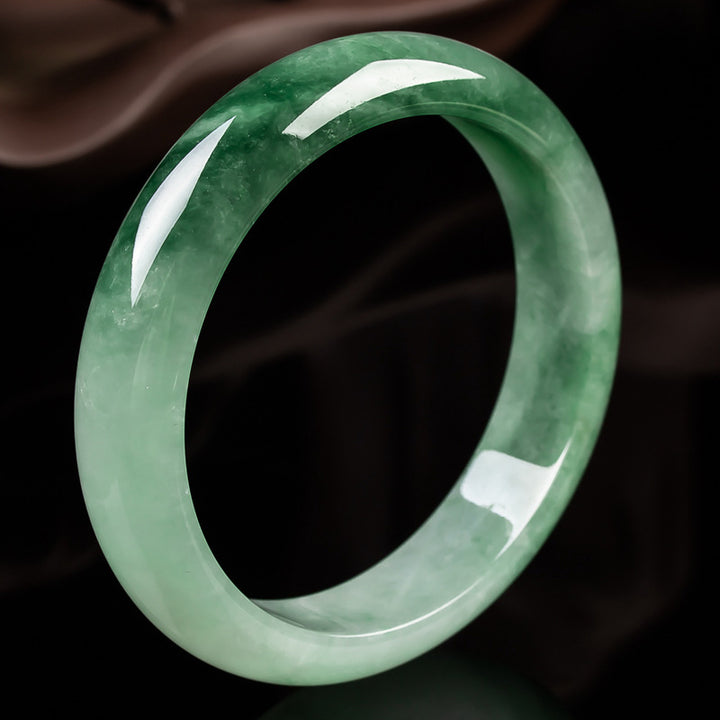 Braccialetto di benedizione della fortuna in giada naturale Buddha Stones