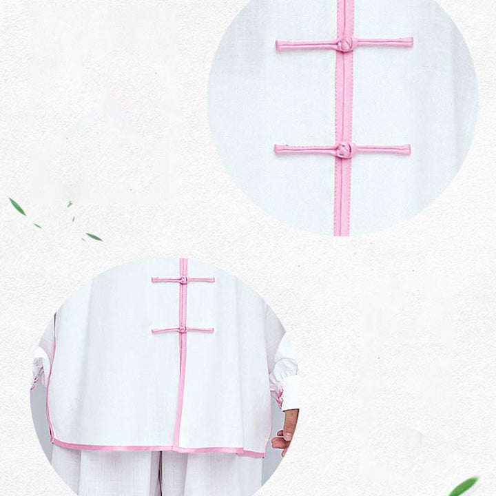 Buddha Stones Meditazione Zen Preghiera Spirituale Tai Chi Qigong Pratica Unisex Ricamo Abbigliamento Set - image 18