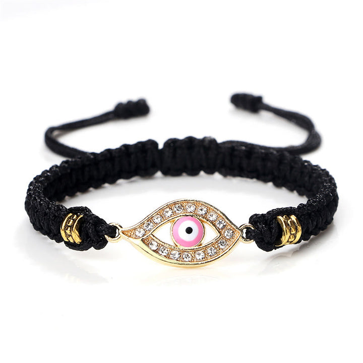 Braccialetto di corda Buddha Stones Evil Eye Keep Away Evil Spirits