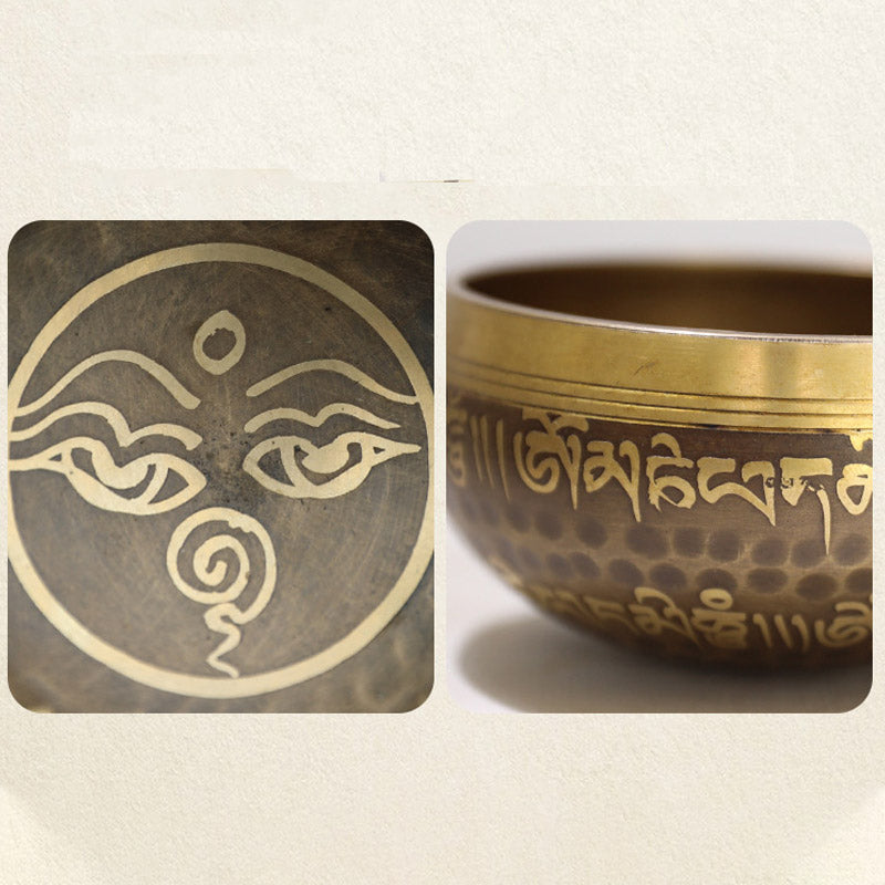 Ciotola tibetana realizzata a mano per yoga e meditazione - Set di ciotole sonore - image 9