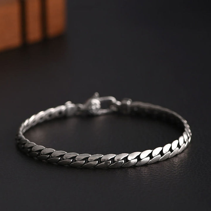 Buddha Stones Doppio Dorje Vajra Forza Punk Catena di Rame Bracciale Collana