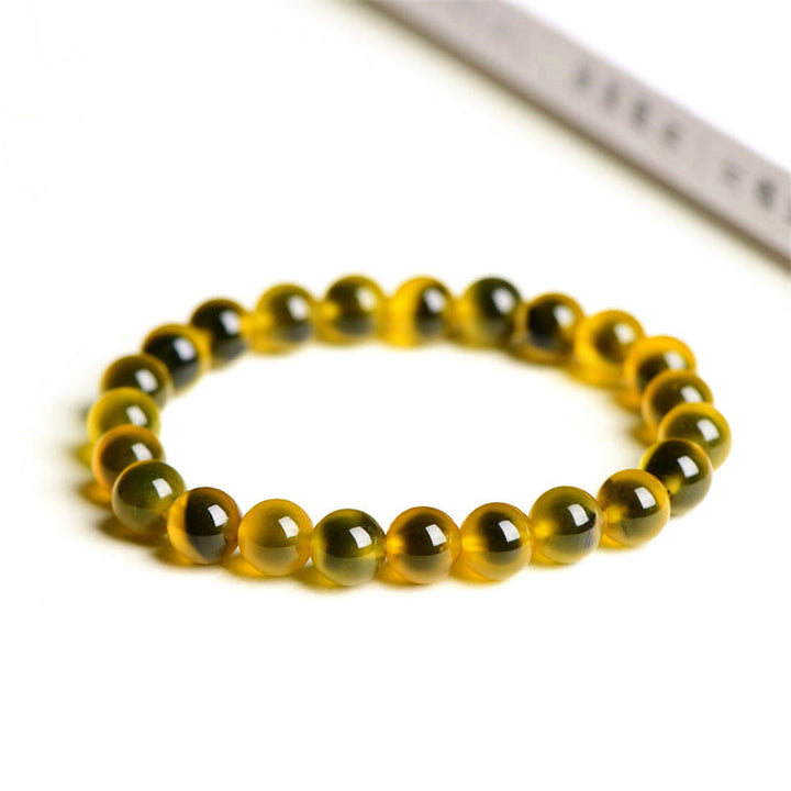Braccialetto di perline di forza armonia agata caramella colorata naturale Buddha Stones