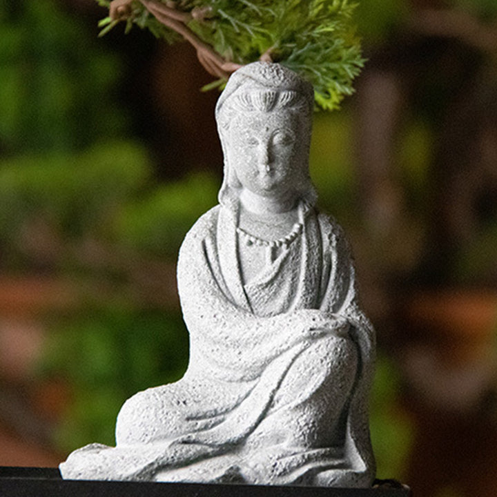 Buddha Stones Avalokitesvara Statua Benedizione Decorazione per la casa