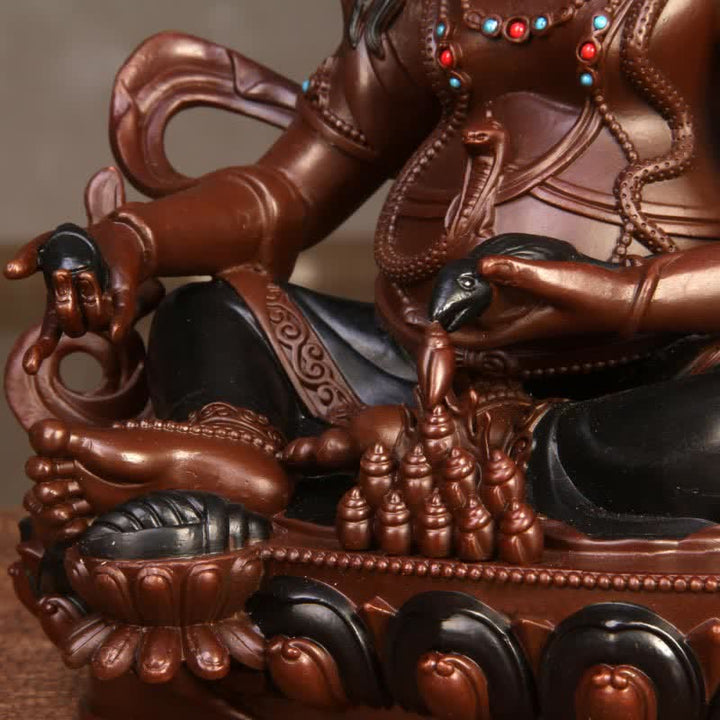 Statua in rame della compassione della statuetta del Bodhisattva Jambhala giallo, decorazione per la casa e l'ufficio - image 15