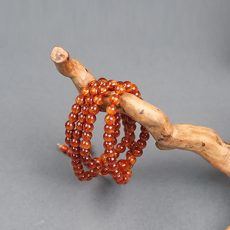 Buddha Stones Golden Sea Willow Braccialetto Mala Successo Positivo