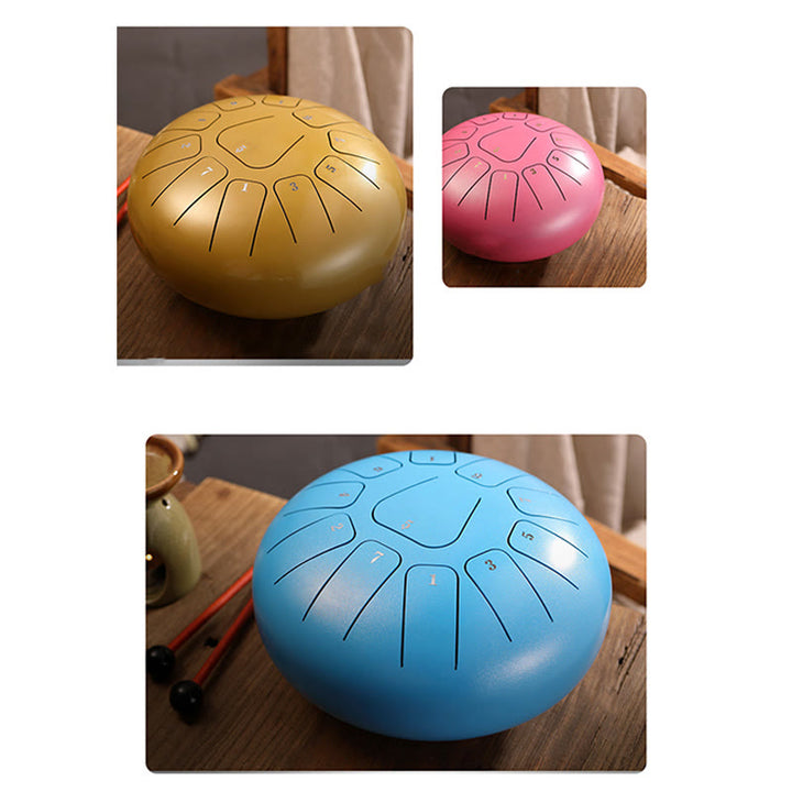 Buddha Stones Steel Tongue Drum Sound Healing Mindfulness Meditazione Yoga Drum Kit 11 Note 8 Pollici - image 27