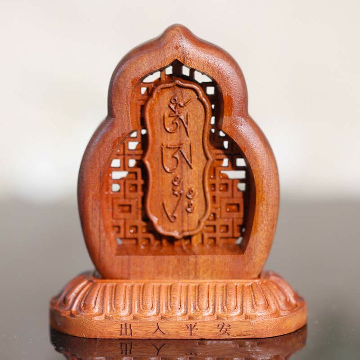 Statua di compassione incisa in legno del Buddha Vajrasattva, decorazione figurina - image 2
