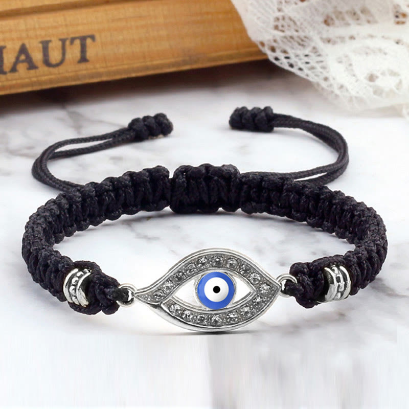 Braccialetto di corda Buddha Stones Evil Eye Keep Away Evil Spirits