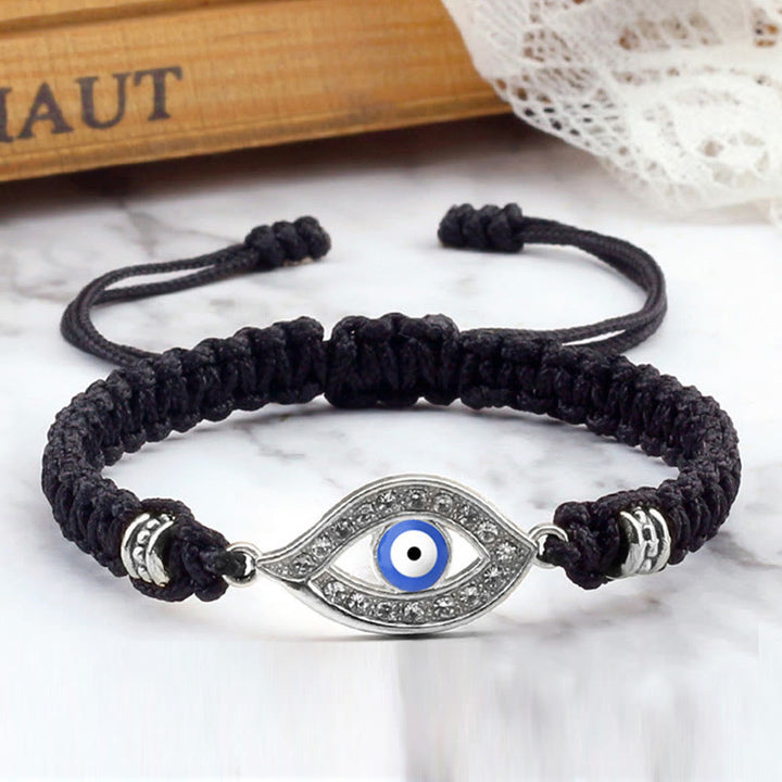 Braccialetto di corda Buddha Stones Evil Eye Keep Away Evil Spirits