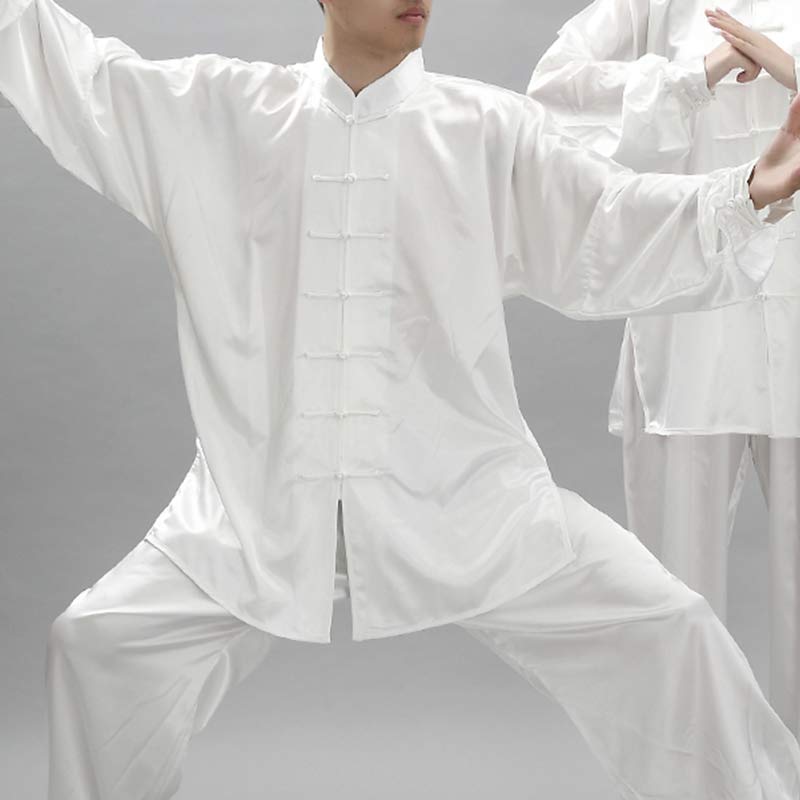Buddha Stones Modello semplice Meditazione Preghiera Spirituale Zen Tai Chi Qigong Pratica Set di abbigliamento unisex - image 11