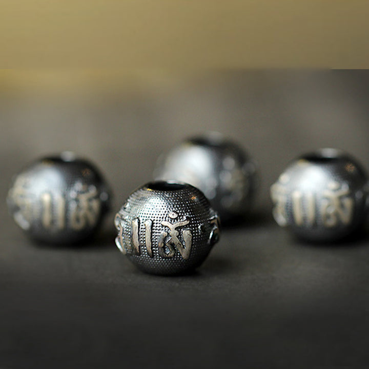 Buddha Stones Zodiaco cinese Buddha natale Ossidiana Braccialetto di purificazione