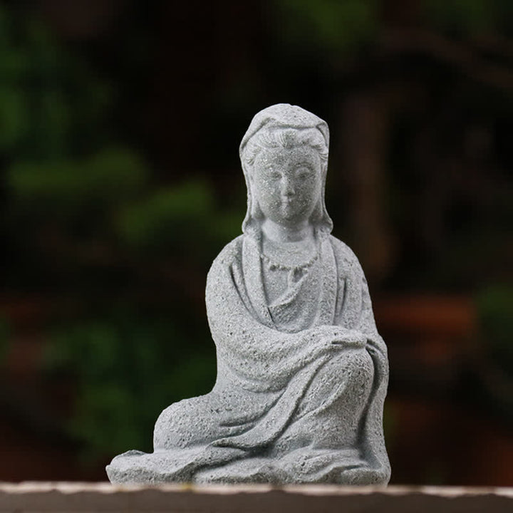 Buddha Stones Avalokitesvara Statua Benedizione Decorazione per la casa