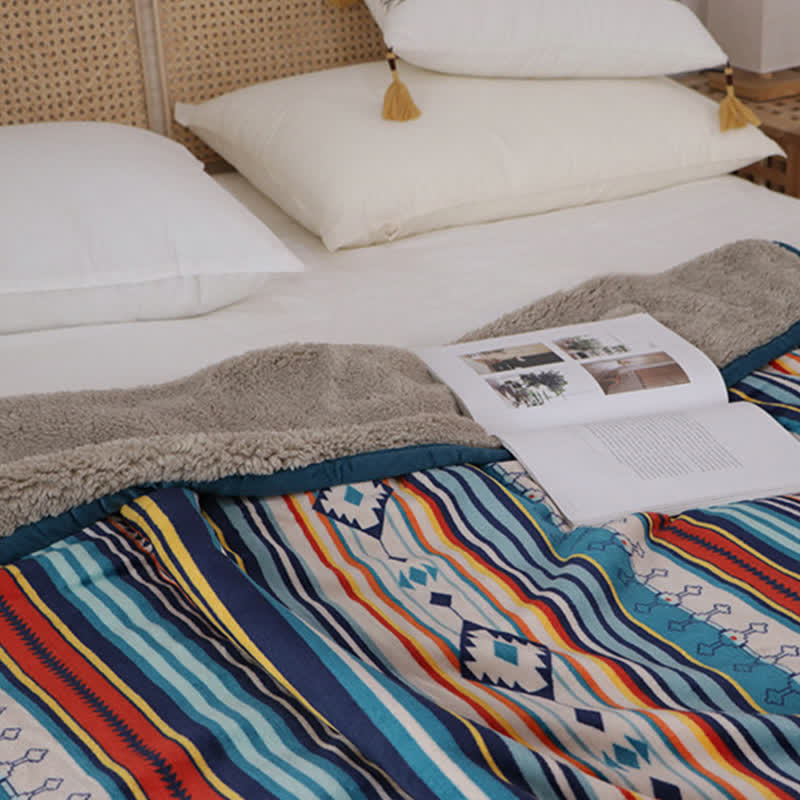 Coperta da letto morbida e calda geometrica Buddha Stones - image 19