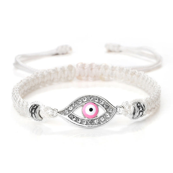 Braccialetto di corda Buddha Stones Evil Eye Keep Away Evil Spirits