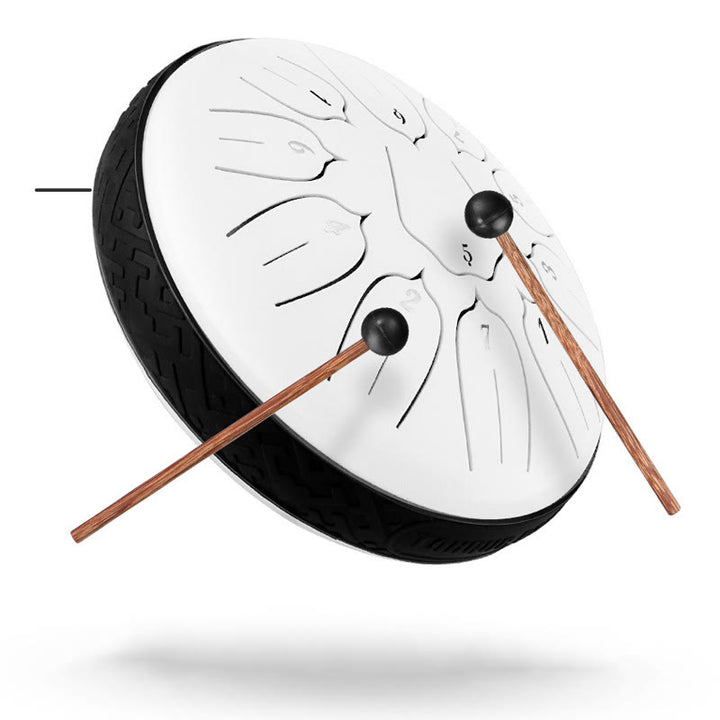 Buddha Stones Steel Tongue Drum Sound Healing Meditazione Yoga Lotus Drum Kit 11 Note 6 Pollici