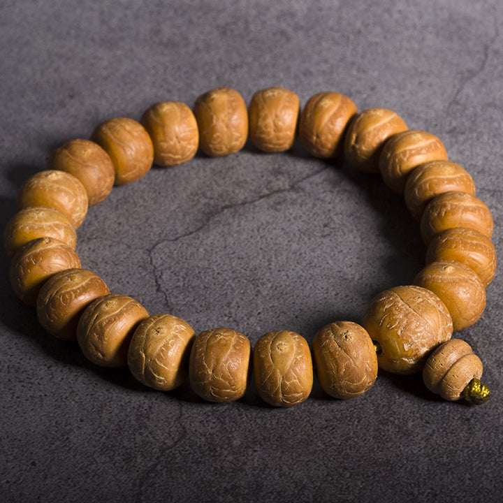 Buddha Stones Bodhi Seme Fortuna Auspicio Mala da polso Nappa Mala tascabile