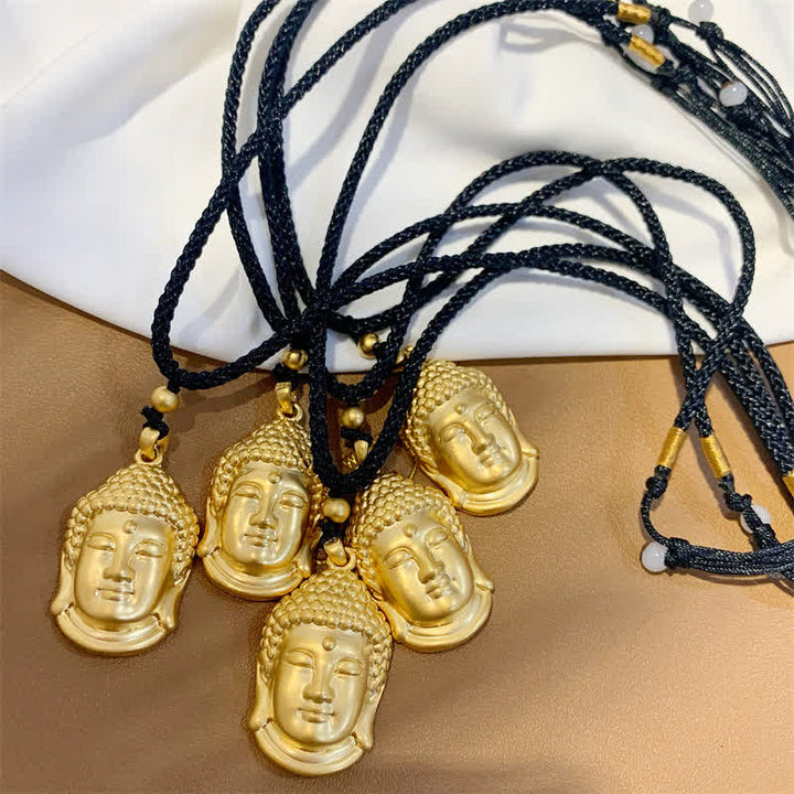 Collana con ciondolo in rame e Buddha dorato e ricchezza - image 10