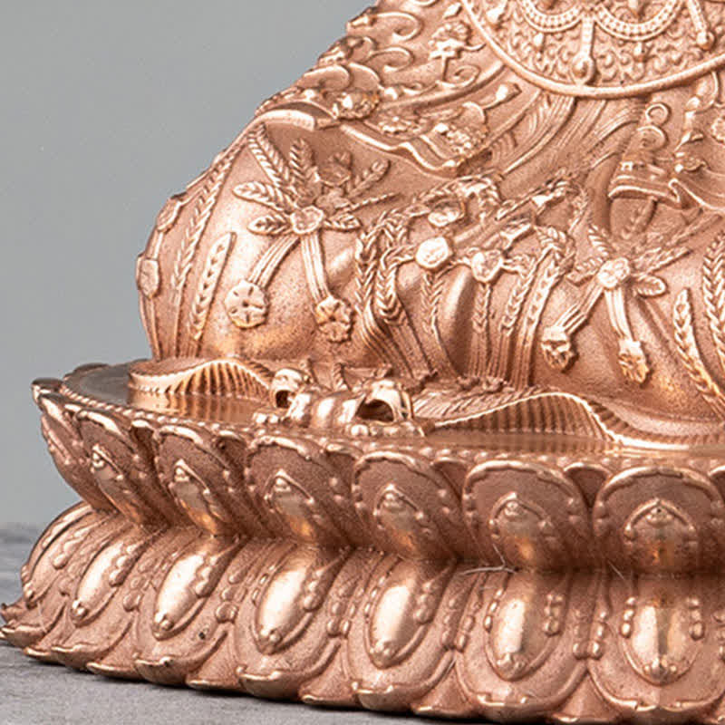 Statua di Buddha Shakyamuni in rame fatta a mano con compassione, decorazione - image 10