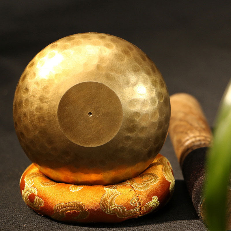Buddha Stones Ciotola sonora tibetana realizzata a mano per il relax e la meditazione consapevole. Set di ciotole sonore. - image 5